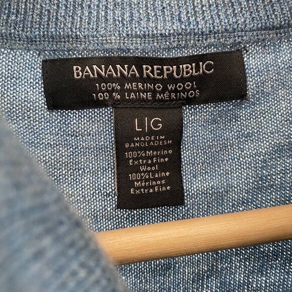Banana Republic Merino Wool Quarter Zip Sweater - Flawed - Picture 3 of 7